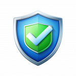 vecteezy a shield with a tick mark 55779598